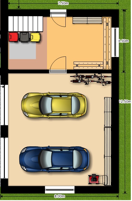 BAU.DE / BAU-Forum: 1. Bild zu Frage "Garage &nbsp;-&nbsp; Abgang in Keller" im BAU-Forum "Architekt / Architektur"