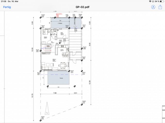 BAU.DE / BAU-Forum: 2. Bild zu Antwort "Pl&auml;ne" auf die Frage "Baufenster &uuml;berschreiten mit Terrasse in Hessen? Regeln, M&ouml;glichkeiten & Ausnahmen" im BAU-Forum "Architekt / Architektur"