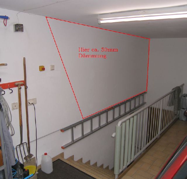 BAU.DE / BAU-Forum: 1. Bild zu Frage "Au&szlig;enwand Garage zum Bad isolieren: D&auml;mmung, Material & Kosten?" im BAU-Forum "Au&szlig;enw&auml;nde und Fassaden"