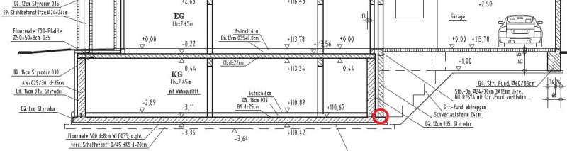 BAU.DE / BAU-Forum: 1. Bild zu Frage "Kimmstein Garagenwand auf Kellersohle: Risiken, Sanierung & Abdichtung?" im BAU-Forum "Außenwände und Fassaden" BAU.DE / BAU-Forum: 1. Bild zu Frage "Kimmstein Garagenwand auf Kellersohle: Risiken, Sanierung & Abdichtung?" im BAU-Forum "Außenwände und Fassaden"