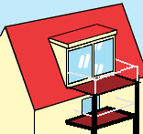 BAU.DE / BAU-Forum: 1. Bild zu Antwort "Dachterrasse im Spitzdach?" auf die Frage "Dachterrasse im Spitzdach realisieren: Kosten, Baugenehmigung & Statik-Pr&uuml;fung?" im BAU-Forum "Balkon und Terrasse"