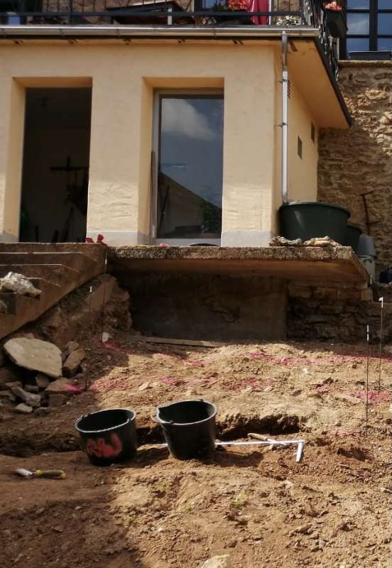 BAU.DE / BAU-Forum: 1. Bild zu Frage "Betonplattform richtig abst&uuml;tzen" im BAU-Forum "Bauen mit Eigenleistungen (Selbstbauh&auml;user, Ausbauh&auml;user etc.)"