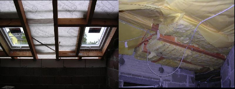 BAU.DE / BAU-Forum: 1. Bild zu Antwort "Dachd&auml;mmung: Aufbau von Geschossdecke und Dachschr&auml;ge" auf die Frage "Dachboden nachtr&auml;glich d&auml;mmen: Ist doppelte D&auml;mmung ein Problem f&uuml;r Bel&uuml;ftung & Schimmel?" im BAU-Forum "Dach"