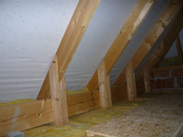 BAU.DE / BAU-Forum: 1. Bild zu Frage "Schwarze Flecken Unterspannbahn: Ursachen, Risiken & Sanierung bei Neubau?" im BAU-Forum "Dach"