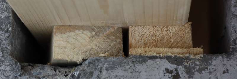 BAU.DE / BAU-Forum: 1. Bild zu Frage "Pfetten-Nivellierung im Giebel: Holzkl&ouml;tze als Unterlage &ndash; Tragf&auml;higkeit ausreichend?" im BAU-Forum "Dach"