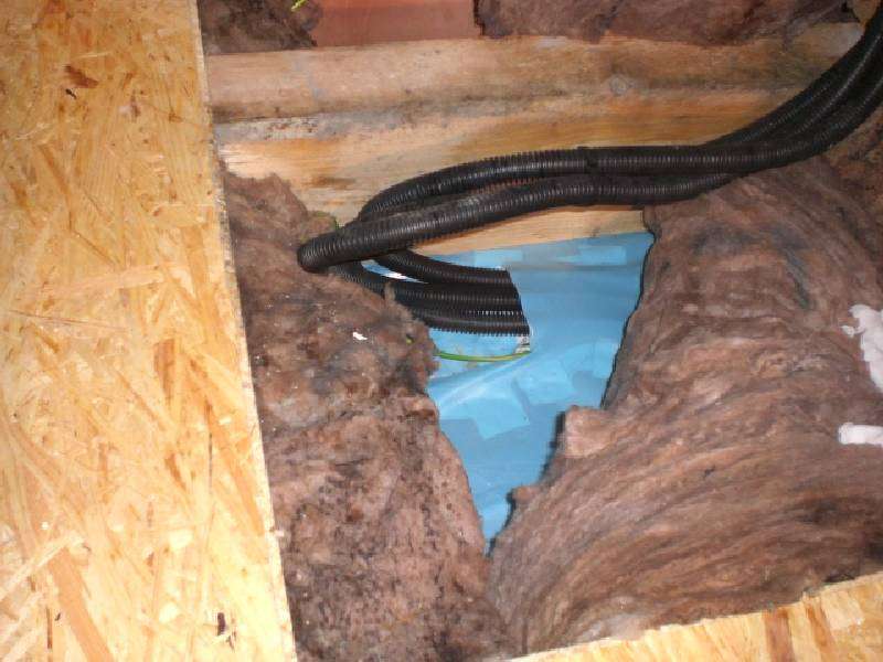 BAU.DE / BAU-Forum: 1. Bild zu Antwort "🔴 Tauwasserschaden: Konvektion durch undichte Dampfsperre" auf die Frage "Dampfsperre Worst Case: Taupunktberechnung, D&auml;mmung & Folgen fehlerhafter Ausf&uuml;hrung?" im BAU-Forum "Dach"