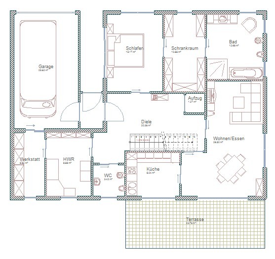 BAU.DE / BAU-Forum: 1. Bild zu Frage "An die Experten, ist das so machbar?" im BAU-Forum "Grundriss-Diskussionen"