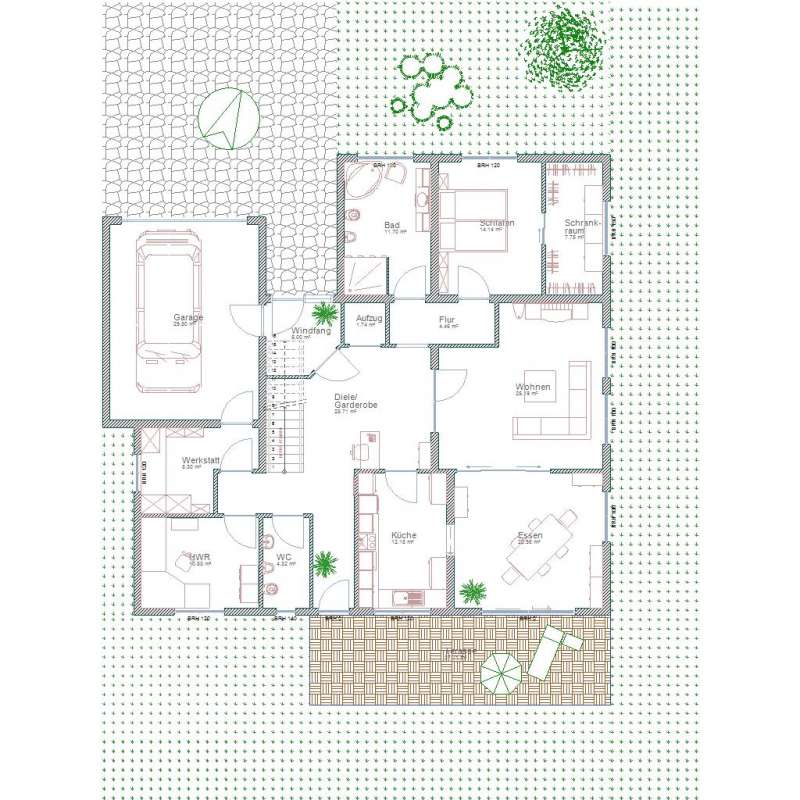 BAU.DE / BAU-Forum: 1. Bild zu Antwort "Alles nochmal neu geplant" auf die Frage "Altersruhesitz planen: Grundriss, Aufzug, Barrierefreiheit &ndash; Machbarkeit pr&uuml;fen?" im BAU-Forum "Grundriss-Diskussionen"