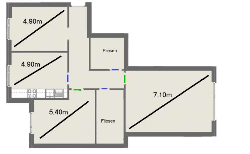 BAU.DE / BAU-Forum: 1. Bild zu Antwort "Flie&szlig;estrich: Fugenplanung & Fu&szlig;bodenheizung Vorlauftemperatur" auf die Frage "Dehnungsfuge im T&uuml;rdurchgang bei Anhydritestrich & Parkett: Notwendigkeit, Alternativen & Kosten?" im BAU-Forum "Estrich und Bodenbel&auml;ge"