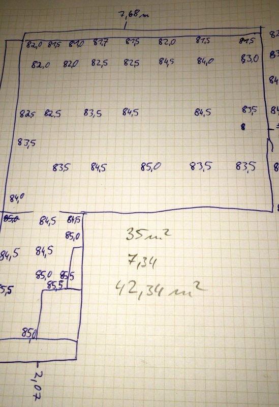 BAU.DE / BAU-Forum: 1. Bild zu Antwort "Antwort" auf die Frage "Estrich-Unebenheiten ausgleichen: Welche Ausgleichsmasse bei 4 cm H&ouml;henunterschied?" im BAU-Forum "Estrich und Bodenbel&auml;ge"