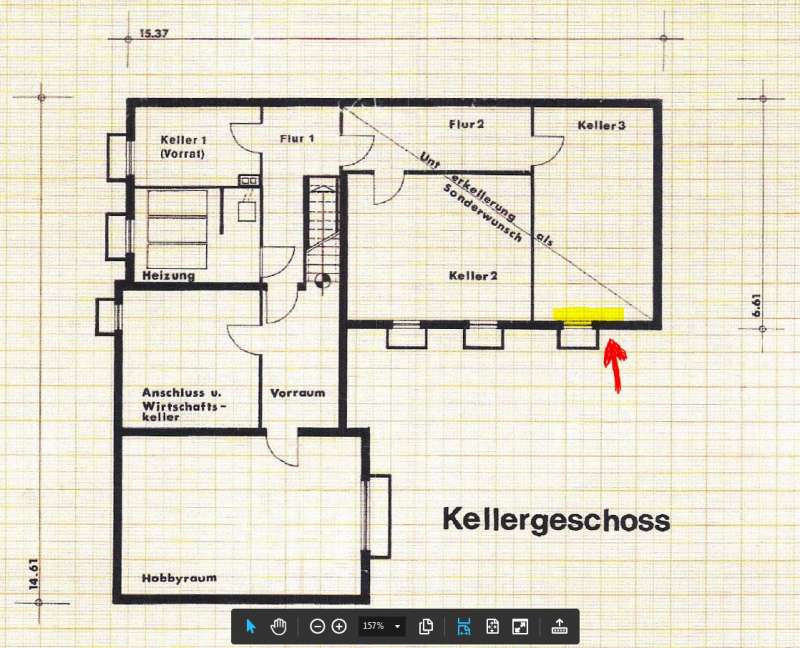 BAU.DE / BAU-Forum: 1. Bild zu Frage "Sturz f&uuml;r Verbreiterung des Fensters bei Stahlbetonkeller erforderlich? &nbsp;-&nbsp; Danke!" im BAU-Forum "Fenster und Au&szlig;ent&uuml;ren"