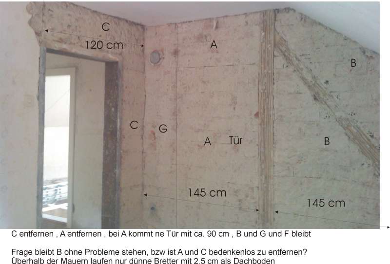 BAU.DE / BAU-Forum: 1. Bild zu Frage "Wand entfernen Statik, wer kann helfen (Foto)?" im BAU-Forum "Innenwände" BAU.DE / BAU-Forum: 1. Bild zu Frage "Wand entfernen Statik, wer kann helfen (Foto)?" im BAU-Forum "Innenwände"
