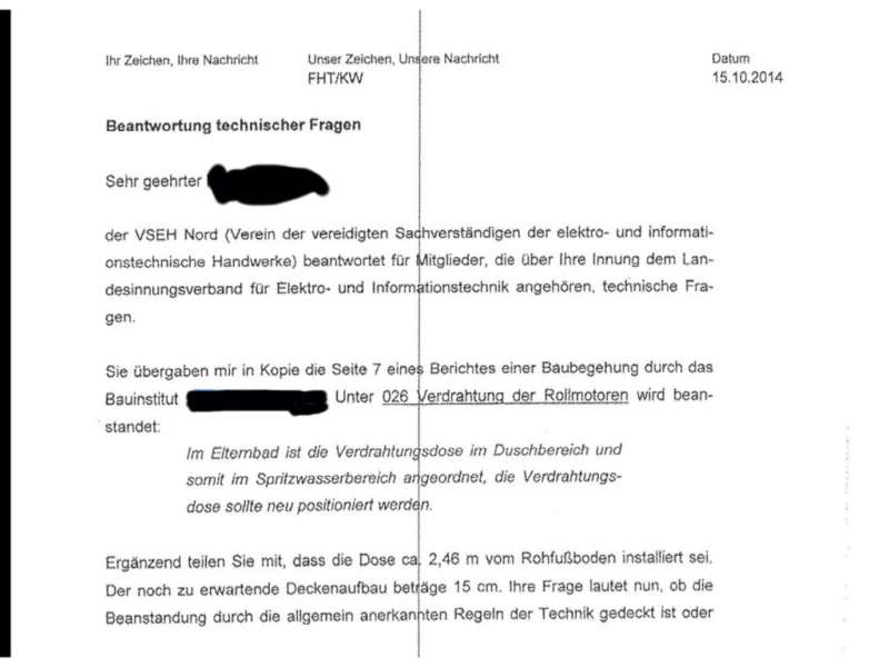 BAU.DE / BAU-Forum: 1. Bild zu Antwort "Hier die Stellungnahme" auf die Frage "Verteilerdose in Dusche: Was ist erlaubt? Sicherheit, Vorschriften & Risiken" im BAU-Forum "Installation: Elektro, Gas, Wasser, Fernwärme etc." BAU.DE / BAU-Forum: 1. Bild zu Antwort "Hier die Stellungnahme" auf die Frage "Verteilerdose in Dusche: Was ist erlaubt? Sicherheit, Vorschriften & Risiken" im BAU-Forum "Installation: Elektro, Gas, Wasser, Fernwärme etc."