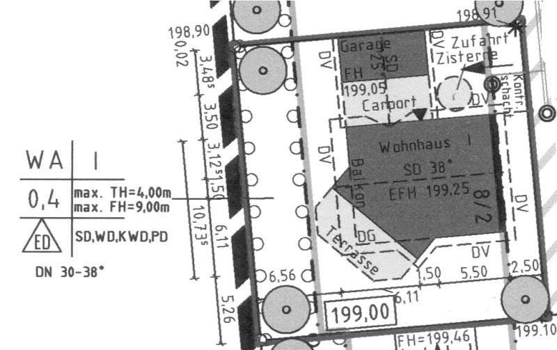 BAU.DE / BAU-Forum: 2. Bild zu Antwort "Gartenhaus: Garagengenehmigung & Baugrenz&uuml;berschreitung" auf die Frage "Gartenhaus an Grundst&uuml;cksgrenze bauen: Was ist bei bestehender Wand (25qm) zu beachten?" im BAU-Forum "Bauplanung / Baugenehmigung"