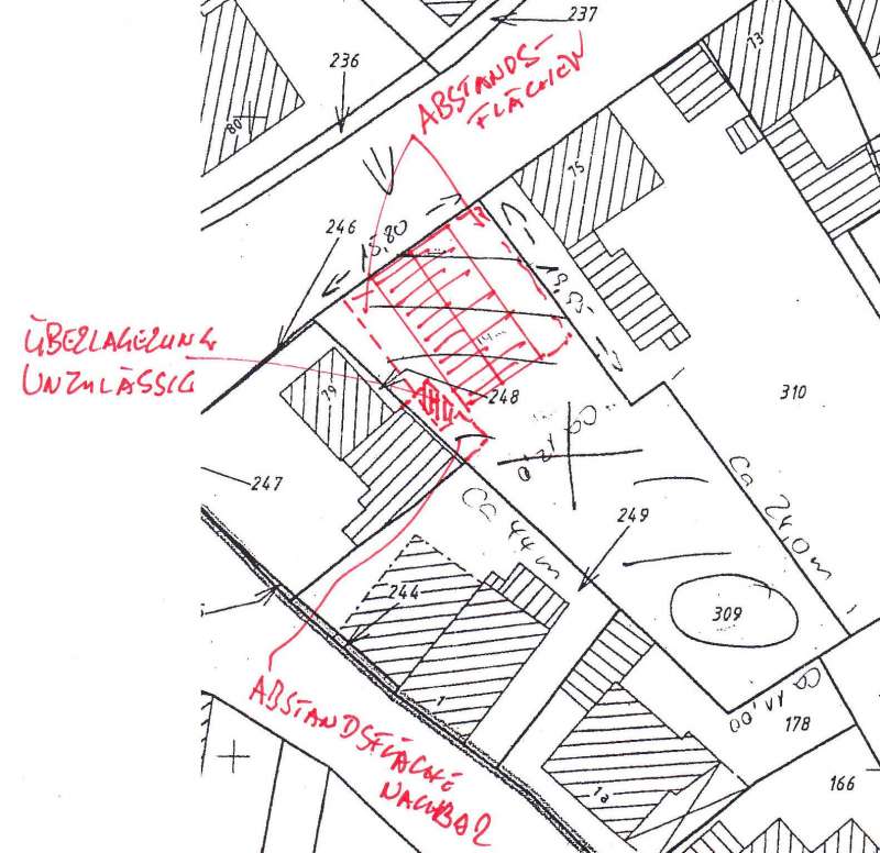 BAU.DE / BAU-Forum: 2. Bild zu Frage "m&ouml;gliches Baufenster auf Grundst&uuml;ck bestimmen" im BAU-Forum "Bauplanung / Baugenehmigung"
