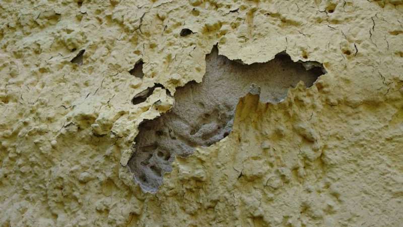 BAU.DE / BAU-Forum: 3. Bild zu Frage "Schadbild am Au&szlig;enputz / Kennt jemand das Schadensbild?" im BAU-Forum "Modernisierung / Sanierung / Bausch&auml;den"