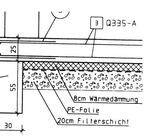 BAU.DE / BAU-Forum: 1. Bild zu Antwort "Das hat unser Architekt geplant. Beton 8 cm Styrodur..." auf die Frage "Frostsch&uuml;rze & Bodenplatte Neubau: Vorbereitung, Aushub, Material & Kosten?" im BAU-Forum "Tiefbau und Spezialtiefbau"