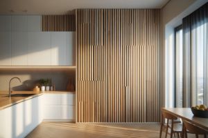 Eine Deckenverkleidung bezieht sich auf die Abdeckung oder Verkleidung der Decke eines Raumes.