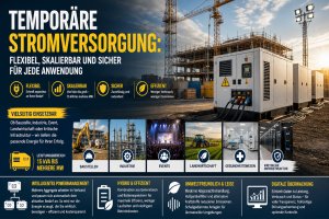 Tempor&auml;re Stromversorgung: Flexibel, skalierbar und sicher f&uuml;r jede Anwendung - Bild: BauKI / BAU.DE