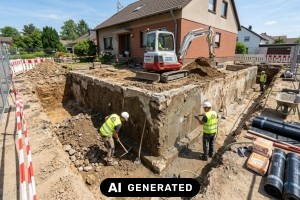 Was kostet die Kellersanierung? Ein umfassender Kostenleitfaden 2026 f&uuml;r D&uuml;sseldorf und Umgebung - Bild: KI-generiert / BAU.DE