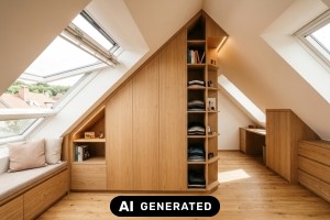 Ma&szlig;anfertigung oder Standardm&ouml;bel: Wann sich Schreinerarbeit im Neubau und bei Sanierungen lohnt - Bild: KI-generiert / BAU.DE