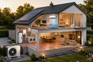 Energieeffizientes Heizen und K&uuml;hlen: Moderne L&ouml;sungen f&uuml;r das ganze Jahr - Bild: BauKI / BAU.DE