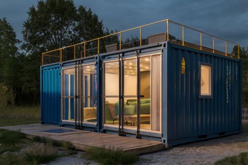 Eine Container-Wohnung ist ein aus einem oder mehreren Seecontainern bestehendes Wohngeb&auml;ude, das vollst&auml;ndig f&uuml;r den Wohngebrauch umgebaut wurde.