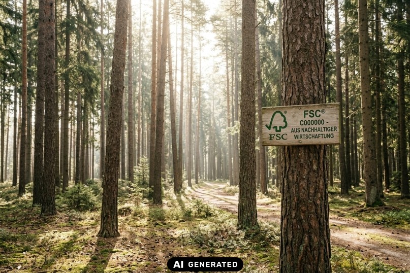FSC-zertifiziertes Holz aus regionaler, nachhaltiger Forstwirtschaft
