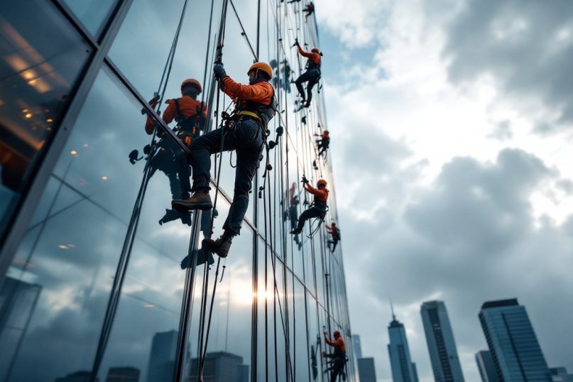 Absturzsicherung bezeichnet alle technischen, organisatorischen und pers&ouml;nlichen Ma&szlig;nahmen, die verhindern sollen, dass Personen aus einer H&ouml;he st&uuml;rzen oder bei einem Sturz verletzt werden.