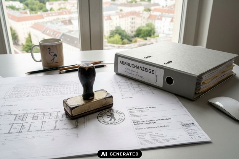 Abbruchanzeige statt Abrissgenehmigung in Berlin