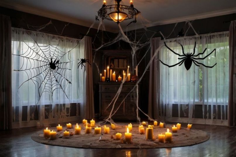 Eine Spinnenwebe, auch Spinnennetz genannt, ist eine strukturierte Konstruktion aus Seidenf&auml;den, die von Spinnen gesponnen wird.