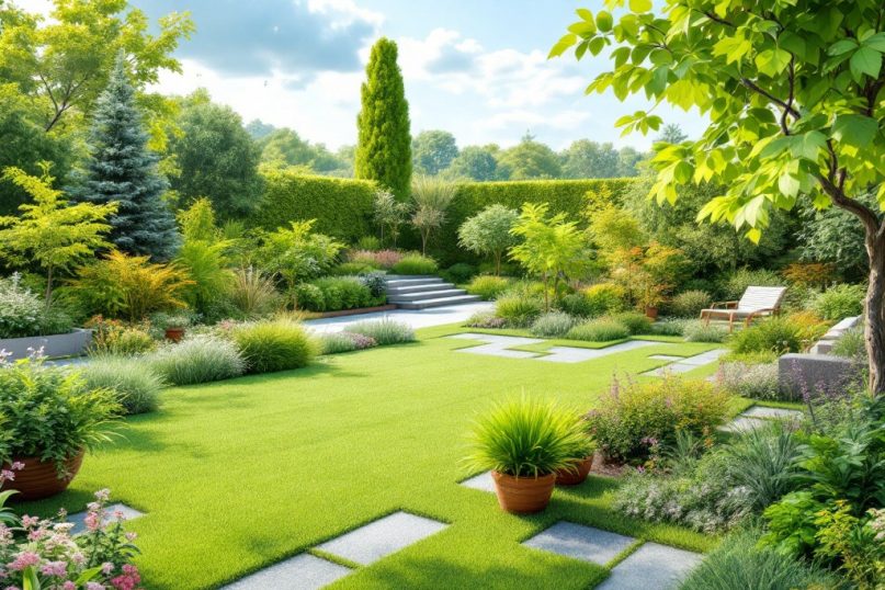 Pflegeleichter Kunstrasen bleibt das ganze Jahr &uuml;ber gr&uuml;n und ben&ouml;tigt weder Bew&auml;sserung noch regelm&auml;&szlig;iges M&auml;hen