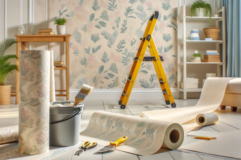 Eine Stoff-Vlies-Tapete, auch Textil-Vliestapete genannt, besteht aus einem Tr&auml;germaterial aus Vlies, das mit Stofffasern wie Velours, Baumwolle, Jute, Leinen, Filz oder Seide beschichtet ist.