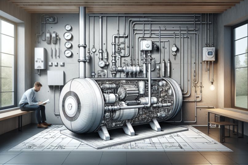 Eine Wasserw&auml;rmepumpe nutzt Grund- oder Oberfl&auml;chenwasser als W&auml;rmequelle, um Geb&auml;ude zu heizen oder Warmwasser zu erzeugen.